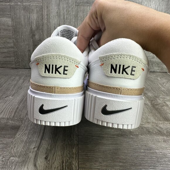 Nike Court Legacy Women's size 9.5 White Black Casual Shoes DM7590-100 - Picture 6 of 9